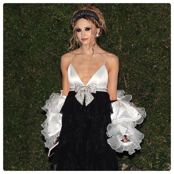 ALICE + OLIVIA Cairo Embellished Bow Mini Dress - Picture 3 of 14